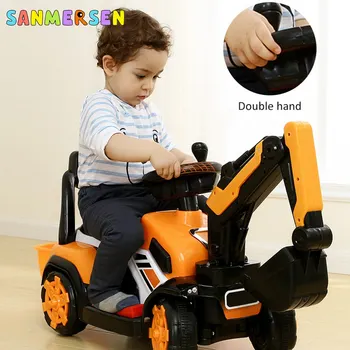 Kūdikių dideli elektros ekskavatorių važiuoja automobilis žaislas Kūdikiui modeliavimas elektrinių automobilių walker balansas 2-6 metų berniuko gimtadienio dovana