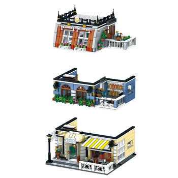 1316PCS Miesto Streetview Serija Garden Hotel City Pastate Hill Smuklė Architektūros Modelis Plytų Žaislas 