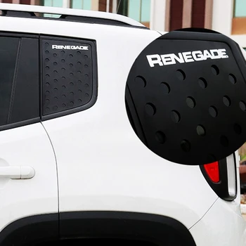 2 Vnt. Automobilio Galinio Lango Stiklas Trigubo profiliniai Plokštės Apdailos Dangtelio Apdaila už Jeep Renegade 2016-2019 Priedai