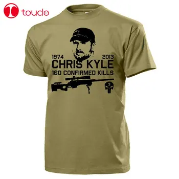 2019 Naujas Cool Marškinėliai, Chris Kyle Amerikiečių Navy Seal Snaiperis Jav Irako Texas Herojus 160 Žudo Armijos Kaukolė Juokinga T-Shirt Hoodies