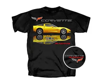2019 Naujas Prekės ženklo Drabužių Užsakymą Specialios Spausdinimo Vyrų Corvette T-Shirt Lenktynininkas Atspindys Raumenų Automobilis-Didelių 3D Spausdinti Marškinėliai