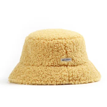 2019 Žiemos Skrybėlę Moterys, korėjiečių Versija Žvejys Skrybėlės ,ėriukų Vilnos, Pūkuotas Skrybėlę ,Mados Instagram Merginos Žieminės Kepurės