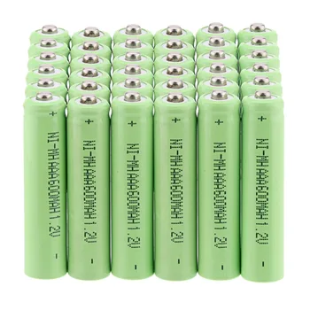 20pcs/daug 600mAh 1.2 V Ni-MH Įkraunamos AAA Baterijos Žalia nicd 1.2 v baterija