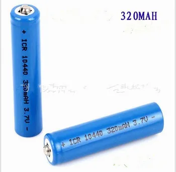 2vnt/daug Aukštos kokybės 3.7 v 10440 ličio baterija žibintuvėlis elektroninių cigarečių 320MAH AAA akumuliatorius
