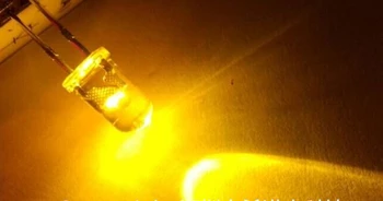 500pcs Šviesus, Pro Skylę Vanduo skaidrus 5mm Geltonas Žvakių Mirgėjimas LED Diodų Už christams, helovinas ir t.t