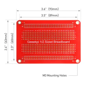 52Pi Prototipą PCB Solderable Breadboard už Arduino, ir 