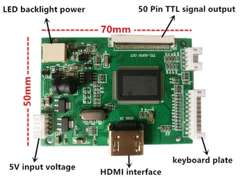 7 colių LCD Ekrano Monitorius su Nuotolinio HDMI Vairuotojo Kontrolės Valdybos Aviečių Pi Bananų/Oranžinė Pi mini kompiuterio