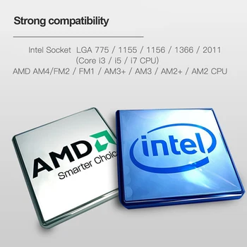 Aigo PC Atveju, jei Vandens Aušinimo Kompiuterio CPU Aušintuvo RGB Vandens Aušintuvo Heatsink Integruota CPU Skysčio Aušintuvas skirtas LGA 1156 2011 AM4 AM3