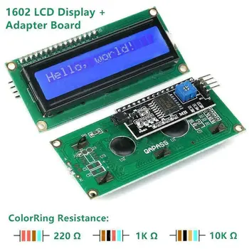 Arduino Kit, Jutiklio Modulis Su 0.96 colių OLED 1602 LCD Ekranas Relay Servo Variklis DHT11 pradinių Projektai(anglų Pamoka)
