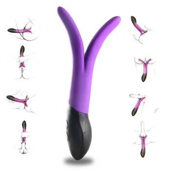 Atsparus Vandeniui Rabbit Vibratorius G Spot Massager Multispeed Sekso Žaislas Silikono Dual Varikliai Vibratoriai Moterims Sekso Produktai Už Porą