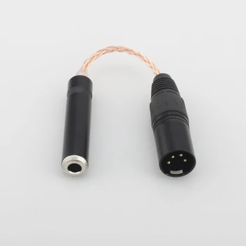 Audiocrast 10CM 8 branduolių monokristalo Vario 4-Pin XLR Male Balanced 6.35 mm 1/4 Moterų Garso Adapterio Kabelį