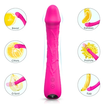 Aukštos Kokybės Vibruojantis Penio Tikroviškas Dildo, Vibratoriai Sekso Žaislai Moters G Spot Massager Vibrator 9 Greičiu Silikoninis Dildo
