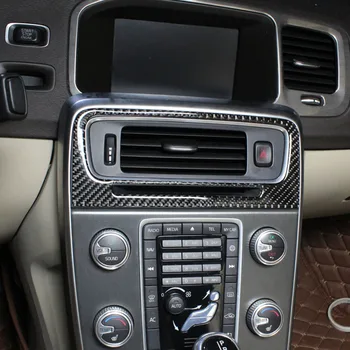 Automobilio stilius antracitas, Oro kondicionavimo sistema, CD valdymo skydo apdailos Lipdukai apima volvo S60 Automobilių reikmenys-2018 m.