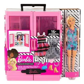 Barbie Super spinta su žaislų lėlės