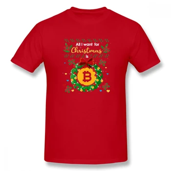 Bitcoin Kalėdų Bitcoin Kalėdų Blockchain Kriptografijos Juokingi vyriški Pagrindinio trumpomis Rankovėmis T-Shirt Daug spalvų atsitiktinis Europos Dydį