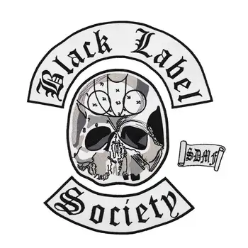 Black label society didelis Išsiuvinėti punk dviratininkas Pleistrai Drabužių, Lipdukų Drabužių Priedai Ženklelis