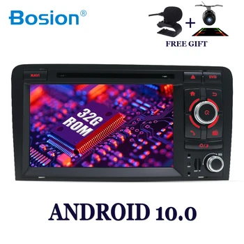 Bosion Android 10.0 Car DVD GPS Audi A3 2006-2011 su DVD Grotuvu Radijo Stereo Audio Auto Multimedia player Navigacijos SWC