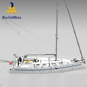 Buildmoc Miestas Kūrėjas Ekspertų Didelis Žvejybos Valtis Miestas Laivo Jūrų Laivo Modelį, Statyba Blokai Okeano Laivo vaikų Žaislai Dovana