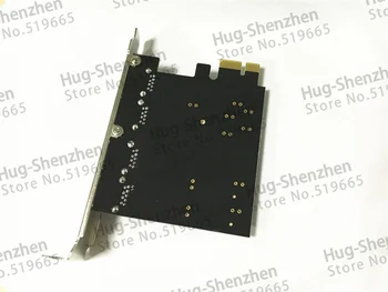 Cableless Didelės Spartos 4 Port USB 3.0 PCIE PCI Express Kontrolės Kortelės Adapteris, Priekinis Skydelis, skirtas 