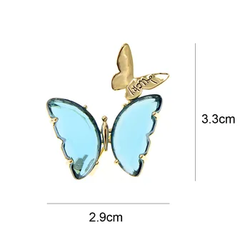 CINDY XIANG Aišku, Crystal Butterfly Sages Moterims, Elegantiškas Vestuvių Prabanga Vabzdžių Pin Sagė Žiemos Dizaino Papuošalai