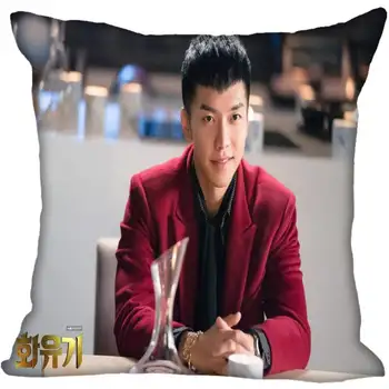 Custom Kpop Lee Seung Gi Spausdinami Aikštėje šilko pagalvių Užvalkalai 40x40cm,35x35cm Vienos Pusės Satino Užvalkalas Logotipą