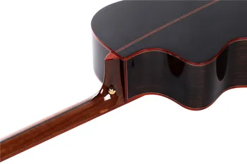 Cutaway Abalone privalomas Stansen T-920C medžio masyvo akustinė gitara,Kietas eglės viršuje GF Raudonmedžio kūno gitara
