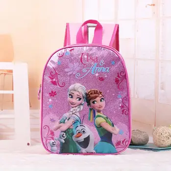 Disney Nauja, vaikams, cartoon Elsa Anna kuprinę merginos princesė mielas kuprinė sofija vaikų Darželis, mokyklos krepšiai kuprinės