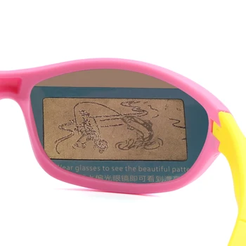 GOZLUGU Naujų Vaikai TR90 Poliarizuoti Akiniai nuo saulės Berniukų, Mergaičių Sporto Akiniai Baby Vaikų Ovalo Silikono Saulės akiniai UV400 Gafas de sol