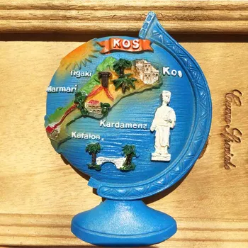 Graikijos turizmo suvenyras, šaldytuvo magnetas pasaulyje KOS Šaldytuvas Magnetai