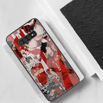 Haikyuu Hinata Išpuolių Anime Telefono Dėklas Grūdintas Stiklas Samsung S20 Plius S7 S8 S9 S10 Plus Pastaba 8 9 10 Plius