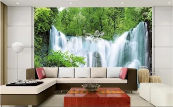 Individualizuotos Fono paveikslėlį 3d Sofa-lova, TV Foną, Freskos Kraštovaizdžio krioklys Dekoratyvinis Fonas 3D Sienų dokumentai Namų Dekoro