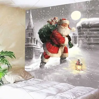 Kalėdų Namų dekoro Santa Claus Karšto Kalėdos Meno Namo Sienos Kabo Gobelenas Sienos Dekoravimas Kalėdų Sienų Dekoras Aikštėje Gobelenas