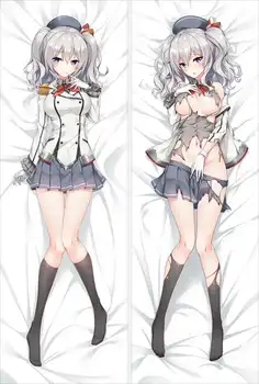 Kantai surinkimo Cruiser anime Personažai seksualus didelių krūtinės mergina Kashima mesti pagalvę padengti Kashima (kancolle) kūno Užvalkalas