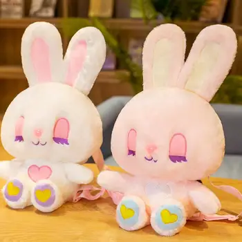 Karšto 50cm Kawaii Fantazijos Pink Rabbit Pliušiniai Žaislai Minkštas Mielas Gyvūnų, Animacinių filmų Kuprinė Mergaitės Kuprinę Puikus Gimtadienio Dovana Vaikui