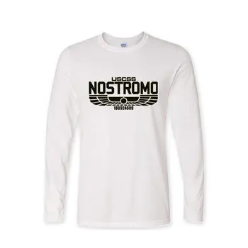 Kasdienių drabužių Nostromo Atspausdintas T-Shirt Medvilnės Svetimų Weyland Yutani Vyrams, ilgomis Rankovėmis Tee Viršūnės