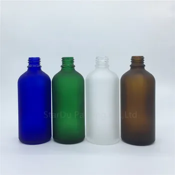 Kelionės butelis 100 ml gintaro spalvos mėlyna žalia skaidri matinio stiklo butelis su purkštuvu, 100cc kvepalų buteliuko Purškimo Buteliai