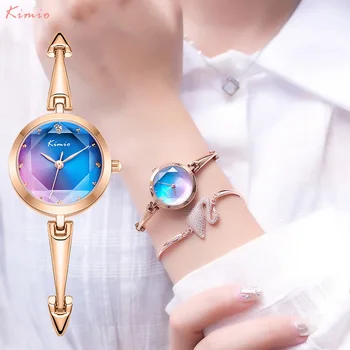KIMIO Ponios Moterų Laikrodžiai Minimalizmas Dizaino Kvarcas, Apyrankė ant Riešo Žiūrėti relojes de mujer reloj de mujer montres femme montre