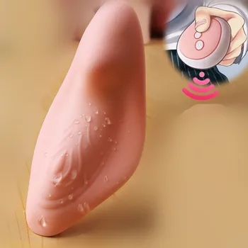 Klitorio Vibratorius Silikono Nešiojami Drugelis Dirželis Ant Dildo Sekso Žaislai Moterims Masturbacija 10 Spartos Belaidžio RC Vibruojantis Kiaušinis