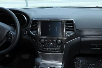Konsolės Navigacijos GPS Skydelio Apdailos Dangtelio Lipdukas, skirtas Jeep Grand Cherokee 2019 2020 2021 Automobilių Reikmenys ABS Anglies Pluošto