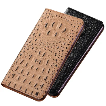 Krokodilo modelis originali odinis telefono dėklas kortelės turėtojui Samsung Galaxy S8 Plius case for Samsung Galaxy S8 telefono krepšys 