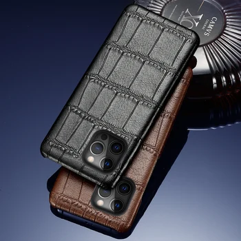 LANGSIDI Mados Odinis telefono dėklas Skirtas Iphone 12 pro max Prabanga karvės odos fundas 