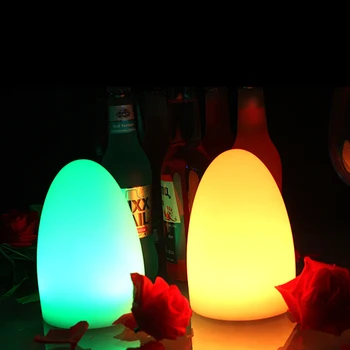 LED Kiaušinio Formos Naktį Lemputė Su Nuotolinio 16 RGB Spalvų Juostą, KTV Kavinė Atmosfera Lentelė, Šviesos, Lauko Vandeniui Kalėdų Dekoro Lempos