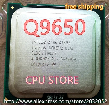 Lntel Core 2 Duo Q9650 2 QUAD Q9650 Procesorius(3.0 GHz /12MB Cache /FSB 1333 )Desktop LGA 775 CPU