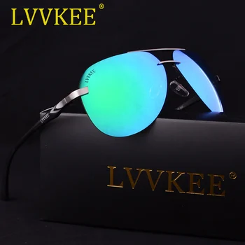 LVVKEE aliuminio-magnio poliarizacijos moterys dizaineris akiniai nuo saulės ženklų Akinius prabangaus Naktinio matymo akiniai nuo saulės