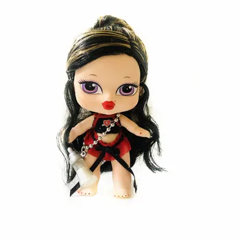 Lėlės Originalus 12cm cute lėlės Mados Veiksmų Skaičius, mažas BratzDoll Ryškiai raudonos lūpos Magija mergina Graži lėlė-Geriausia Dovana