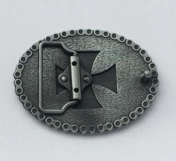 Mažmeninės prekybos Naują Stilių Aukštos kokybės Ovalo formos Juodasis Kryžius Diržo Sagtis tinka 4cm wideth diržas su nuolatiniai sandėlyje