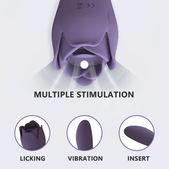 Meese Laižyti Klitorio Vibratorius Stimuliuoja G-Spot Vibruoti Makšties Oralinis Stimuliatorius Suaugusiųjų Sekso Žaislas, Skirtas Moterų Clit Massager Moterys Kalba