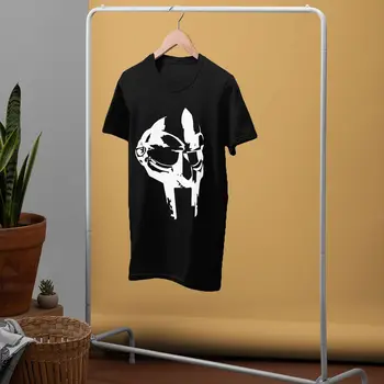 Mf Doom Marškinėliai MF DOOM Juoda T-Shirt Spausdinti Mielas Tee Marškinėliai trumpomis Rankovėmis XXX Mados Vyras Marškinėlius