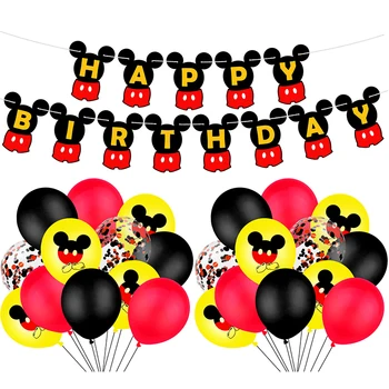 Mickey Mouse Temą Vaikų Gimtadienio Tortas Reklama Balionas Nustatyti Minnie Peliukas Gimtadienio Apdailos Reikmenys