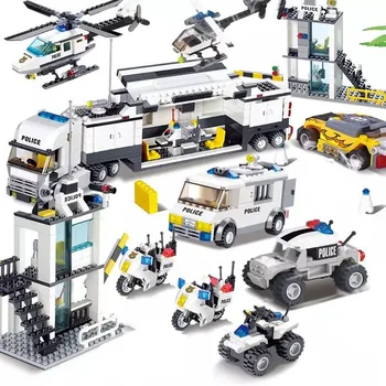 Miesto Policijos Nuovada SWAT Sraigtasparnis Automobilių Blokai Rinkinių Duomenys Brinquedos Kūrėjas Playmobil Plytos, Švietimo, Vaikams, Žaislai
